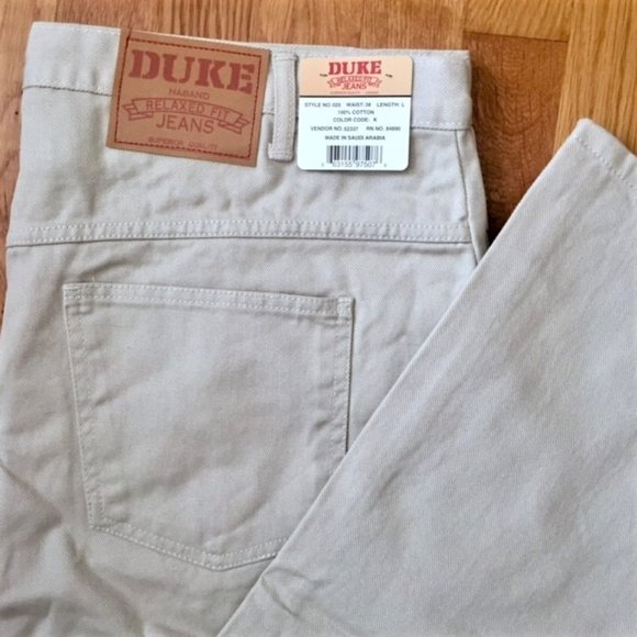 Duke Haband Relaxed Fit Khaki Jeans 